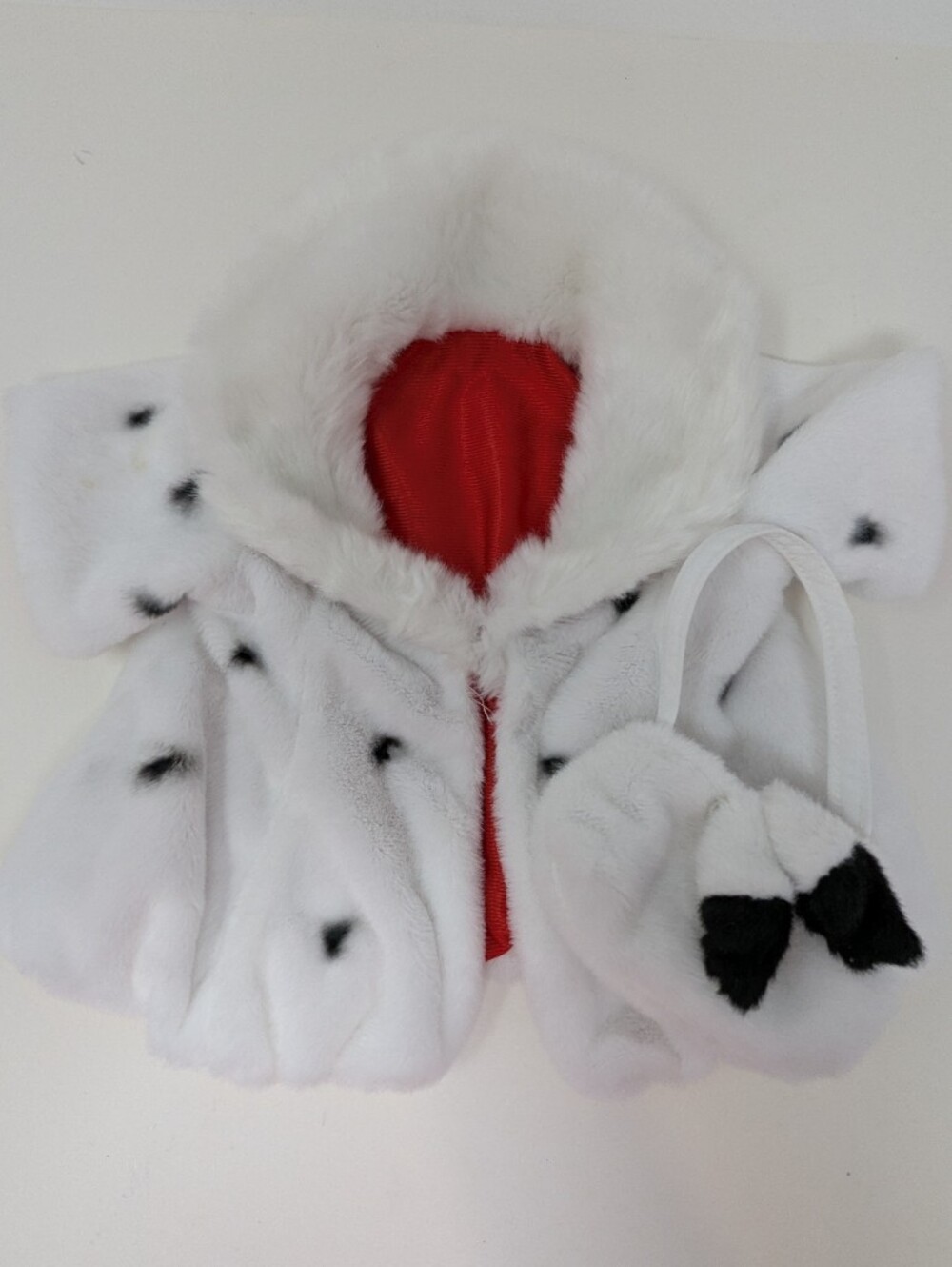 Build A Bear 101 Dalmatians Coat Purse Cruella De Vil Villains Costume Disney